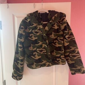 Forever 21 Cami Teddy Bear Jacket